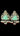 Oxidised Mint Trikon Earrings