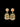 Peach Chandbali Earrings