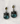 Blue Stone Drop Earrings