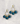 Blue Three Stone Drop Earrings